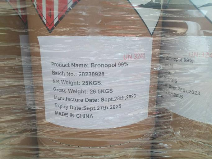قامت شركة Sinobio بتسليم 18MT Bronopol Powder 99% بأمان إلى ميناء إسطنبول، تركيا