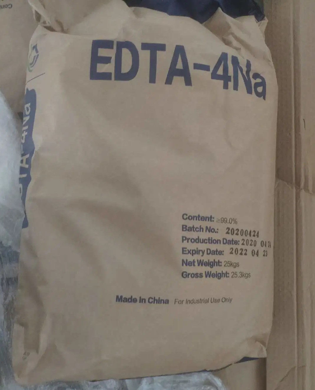 سينوبيو الصين مصنع الصف الصناعي EDTA 4na مسحوق أسعار الجملة ملح رباعي الصوديوم