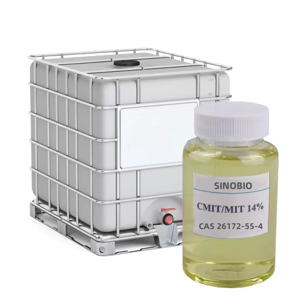 مصنع سينوبيو Cmit/Mit CAS 26172-55-4 مبيد الفطريات Isothiazolinone Biocide Cmit/Mit 14% 1.5%